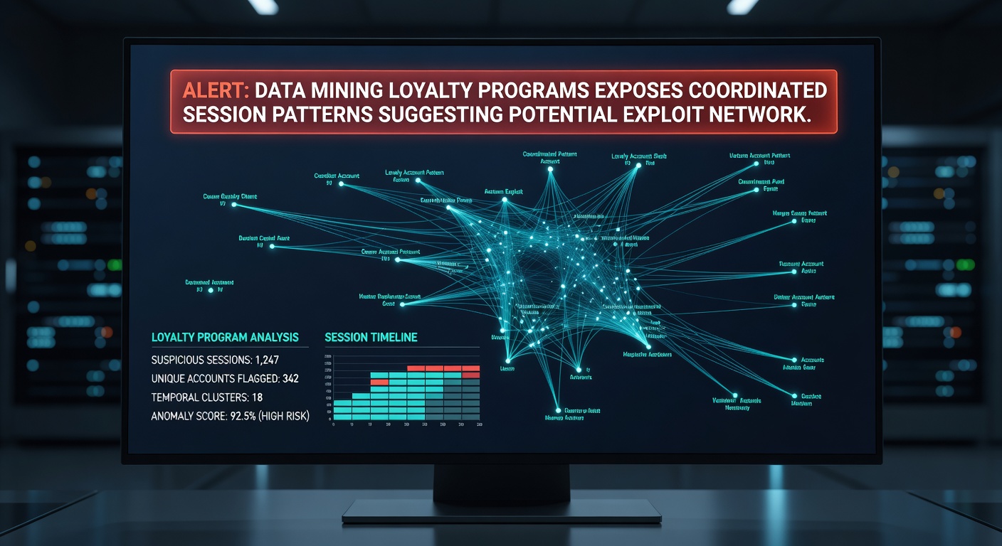 Graph analysis of coordinated bingo loyalty sessions across venues