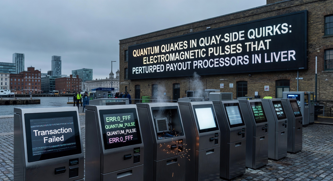 Installation of flux field fortifiers—specialized electromagnetic shielding wraps—around payout processors in Liverpool lounge slot machines, preventing further pulse-induced glitches